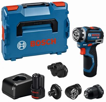 Bosch Blauw GSR 12V-32 FC Professional Accuschroefboormachine - FlexiClick | 2 x 2,0 Ah accu's | + opzetstukken - 06019N7101