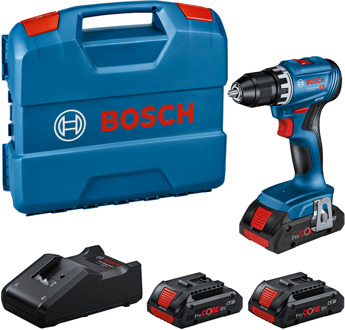 Bosch Blauw GSR 18V-45 Professional | Accuschroefboormachine | 3 x 4,0 Ah ProCore accu | In L-Case - 0615A5002N
