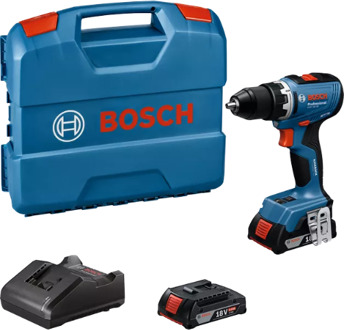 Bosch Blauw GSR 18V-65 Accu Schroefboormachine | Incl. accu's en lader - 06019N3000