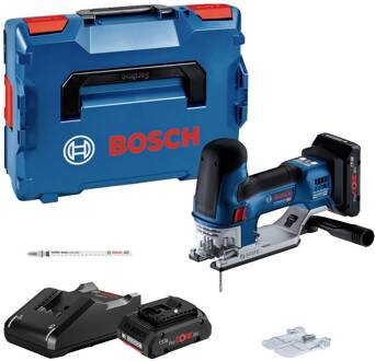 Bosch Blauw GST 18V-155 SC Accu Decoupeerzaag | 2 x 4,0 Ah accu + snellader | L-Boxx - 06015B0002
