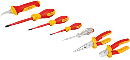 Bosch Blauw VDE Handgereedschapset Assorti | 7-delig | Professional - 1600A02NG3