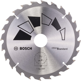 Bosch Cirkelzaagblad standaard - 180 mm - 30/20 mm - T24