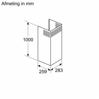Bosch DWZ0BX6K1 Afzuigkap accessoire Zwart