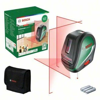 Bosch Kruislijnlaser Universallevel 3 - 10m - Rood - Zelfnivellerend