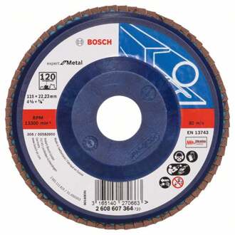 Bosch - Lamellenschuurschijf 115 mm, 22,23 mm, 120