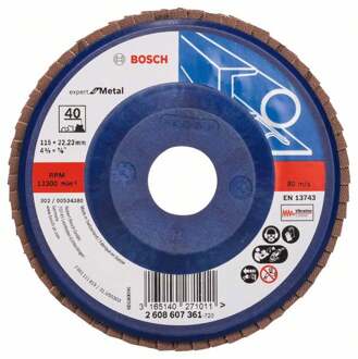 Bosch - Lamellenschuurschijf 115 mm, 22,23 mm, 40