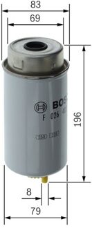 BOSCH Oliefilter F026402121