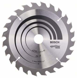 Bosch Optiline Wood Zaagblad voor Hout 235x30x2,8mm 24T