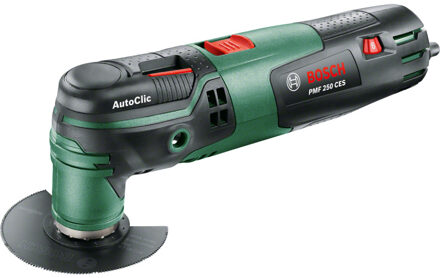 Bosch PMF 250 CES Multitool - Oscillerend - 250 Watt - Inclusief 10 accessoires en kunststof koffer