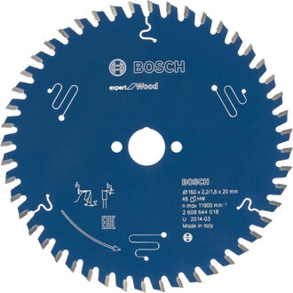 Bosch Professional 2608644018 Cirkelzaagblad Expert voor hout 160x20 - 48 tanden