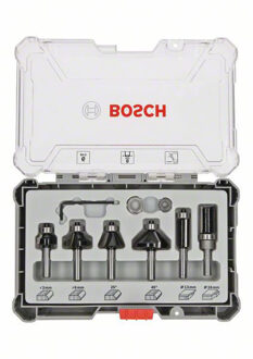 Bosch Professional 8-delige gemengde freesset - schachtdiameter 8 mm