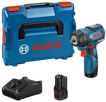 Bosch Professional GDS 12V-115 slagmoersleutel + 2 accu's 3,0Ah + L-BOXX - 06019E0103