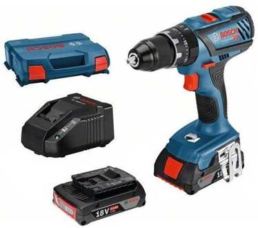 Bosch Professional GSB 18V-28 klopboormachine-schroevendraaier + 2 accu's 2,0Ah + GAL 18V-20 lader + L-koffer - 06019H40