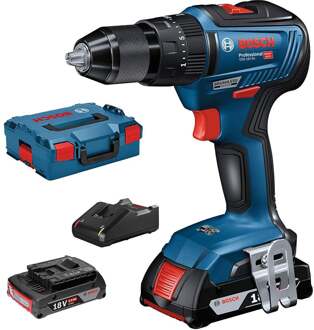 Bosch Professional GSB 18V-55 Slagboormachine + 2 2,0Ah accu's + GAL 18V-40 lader