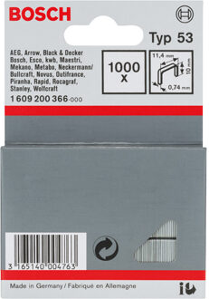 Bosch Professional Niet met fijne draad type 53 - 11,4 x 0,74 x 10 mm