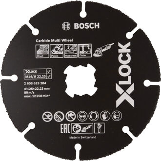 Bosch Professional X-LOCK Carbide Multiwheel 125mm