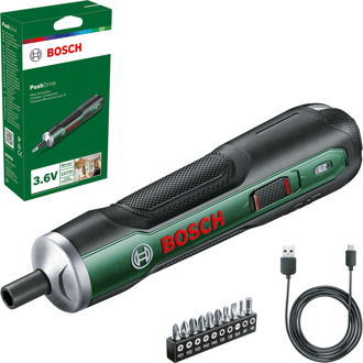 Bosch Pushdrive Accuschroevendraaier | Incl 10x schroefbit - 06039C6002
