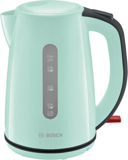 Bosch TWK7502 1.7l 2200W Grijs, Turqoise waterkoker Turquoise