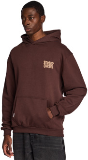 Bosco Hoodies Heren - Bruin - Maat M - Katoen Fleece Brown