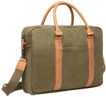 Bosler canvas gerecyclede 0,35l laptoptas Groen - One size