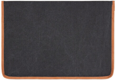 Bosler canvas gerecyclede laptophoes - maat One size Zwart