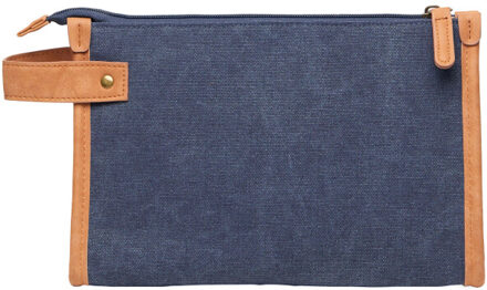 Bosler canvas gerecyclede toilettas - maat One size Blauw