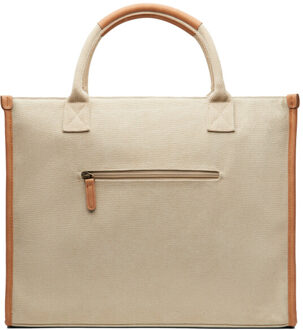 Bosler gerecycled canvas draagtas Beige - One size