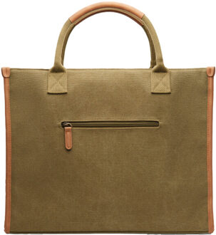 Bosler gerecycled canvas draagtas - maat One size Groen