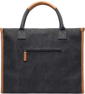 Bosler gerecycled canvas draagtas - maat One size Zwart