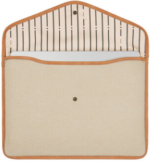 Bosler gerecycled canvas laptophoes Beige - One size
