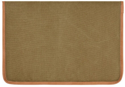 Bosler gerecycled canvas laptophoes Groen - One size