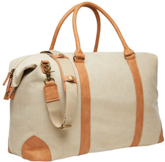 Bosler gerecyclede canvas duffeltas Beige - One size