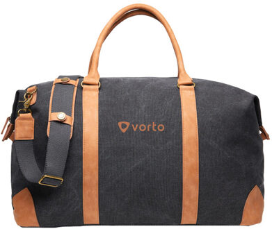 Bosler gerecyclede canvas duffeltas - maat One size Zwart