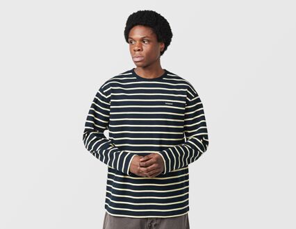 Boson Long Sleeve Striped T-Shirt, blauw