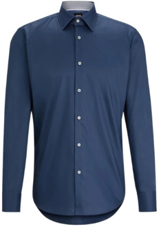 BOSS 100% Katoenen Overhemd Boss , Blue , Heren - L,M,S