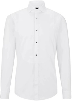 BOSS 100% Katoenen Overhemd Boss , White , Heren - 2Xl,L,M,S,3Xl,4Xl