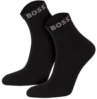 BOSS 2 stuks Cotton Mix Ankle Sock Zwart,Wit,Blauw - Maat 39/42,Maat 43/46