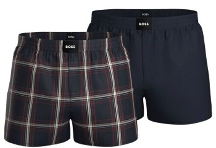 BOSS 2 stuks Cotton Pyjama Shorts * Actie * Versch.kleure/Patroon - Large,X-Large,XX-Large