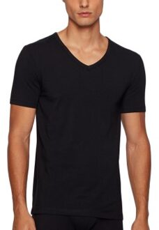 BOSS 2 stuks Cotton Stretch Slim Fit V-Neck T-shirt * Actie * Zwart,Wit - Small,Medium,Large,X-Large,XX-Large