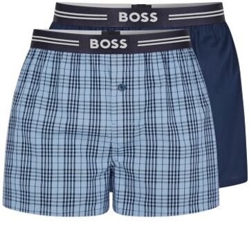 BOSS 2 stuks EW Boxer Shorts Zwart,Versch.kleure/Patroon,Blauw - Small,Medium,Large,X-Large,XX-Large