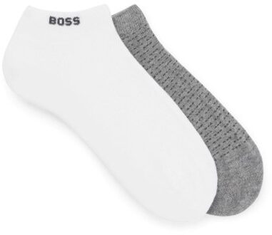 BOSS 2 stuks Minipatetrn CC Ankle Socks * Actie * Zwart,Blauw,Versch.kleure/Patroon,Wit,Grijs - Maat 39/42,Maat 43/46
