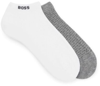 BOSS 2 stuks Minipatetrn CC Ankle Socks Zwart,Blauw,Versch.kleure/Patroon,Wit,Grijs - Maat 39/42,Maat 43/46
