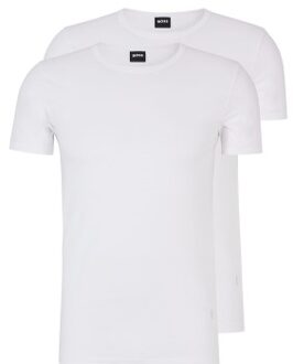 BOSS 2 stuks Modern Round Neck T-shirt * Actie * Zwart,Wit - Small,Medium,Large,X-Large,XX-Large
