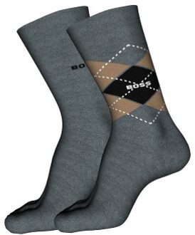 BOSS 2 stuks RS Argyle CC * Actie * Zwart,Groen,Grijs,Blauw,Rood - Maat 39/42,Maat 43/46