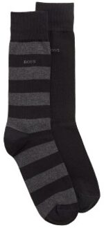 BOSS 2 stuks RS Block CC Socks * Actie * Blauw,Zwart,Versch.kleure/Patroon - Maat 39/42