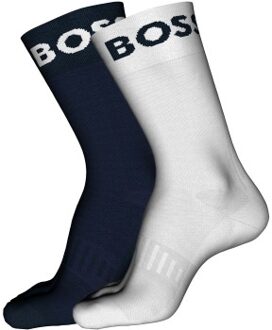 BOSS 2 stuks RS Sport CC Socks * Actie * Zwart,Wit,Versch.kleure/Patroon,Blauw - Maat 39/42,Maat 43/46