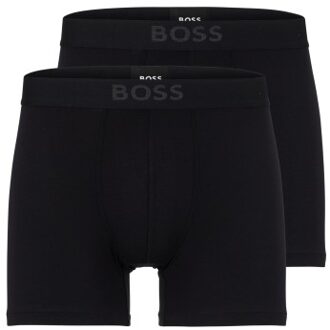 BOSS 2 stuks Ultra Soft Boxer Brief * Actie * Zwart,Blauw - Medium