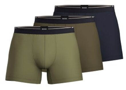 BOSS 3 stuks Bamboo Boxer Brief * Actie * Zwart,Versch.kleure/Patroon - Small,Medium,Large,X-Large,XX-Large