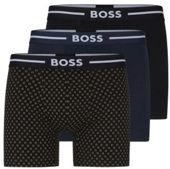 BOSS 3 stuks Bold BoxerB * Actie * Zwart,Blauw,Versch.kleure/Patroon - Small,Medium,Large,X-Large,XX-Large