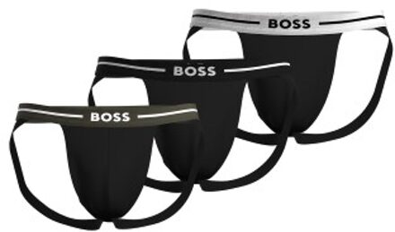 BOSS 3 stuks Bold Jockstrap Zwart - Small,Medium,Large,X-Large,XX-Large